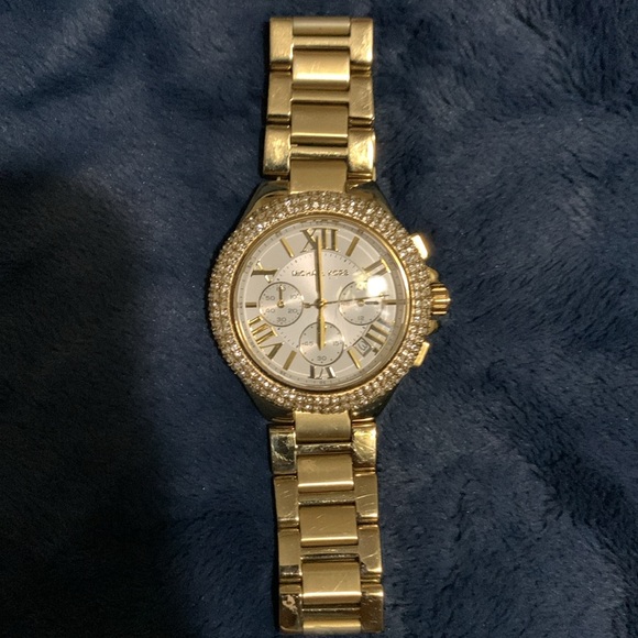 Michael Kors Watch Gold with Stones - Picture 2 of 6